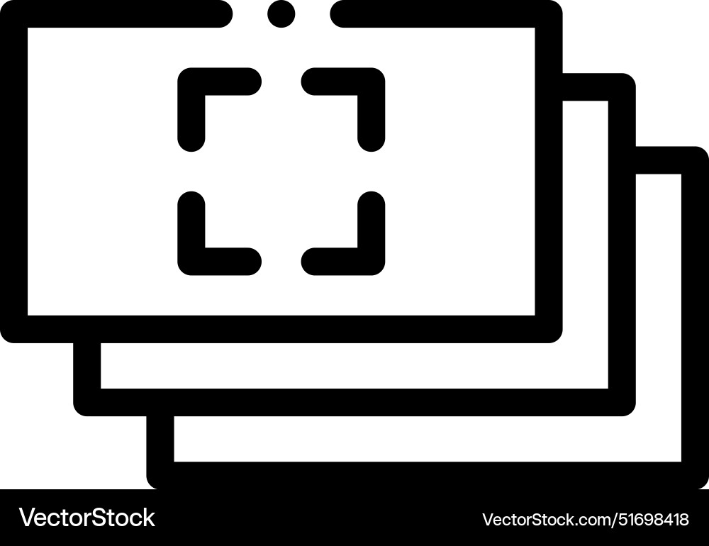 Burst mode icon thin linear style design isolated Burst mode icon thin linear style design isolated vector image