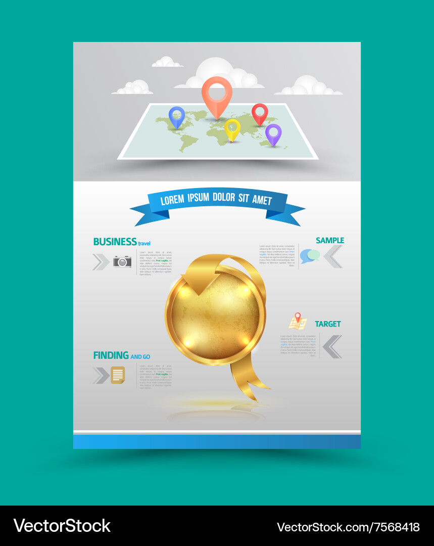 Design layout template in a4 size vector image