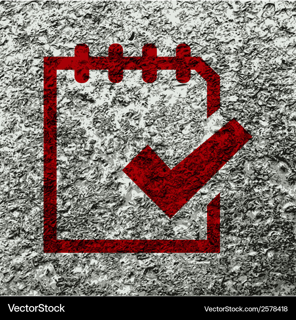 Notepad paper documents flat modern web button Vector Image