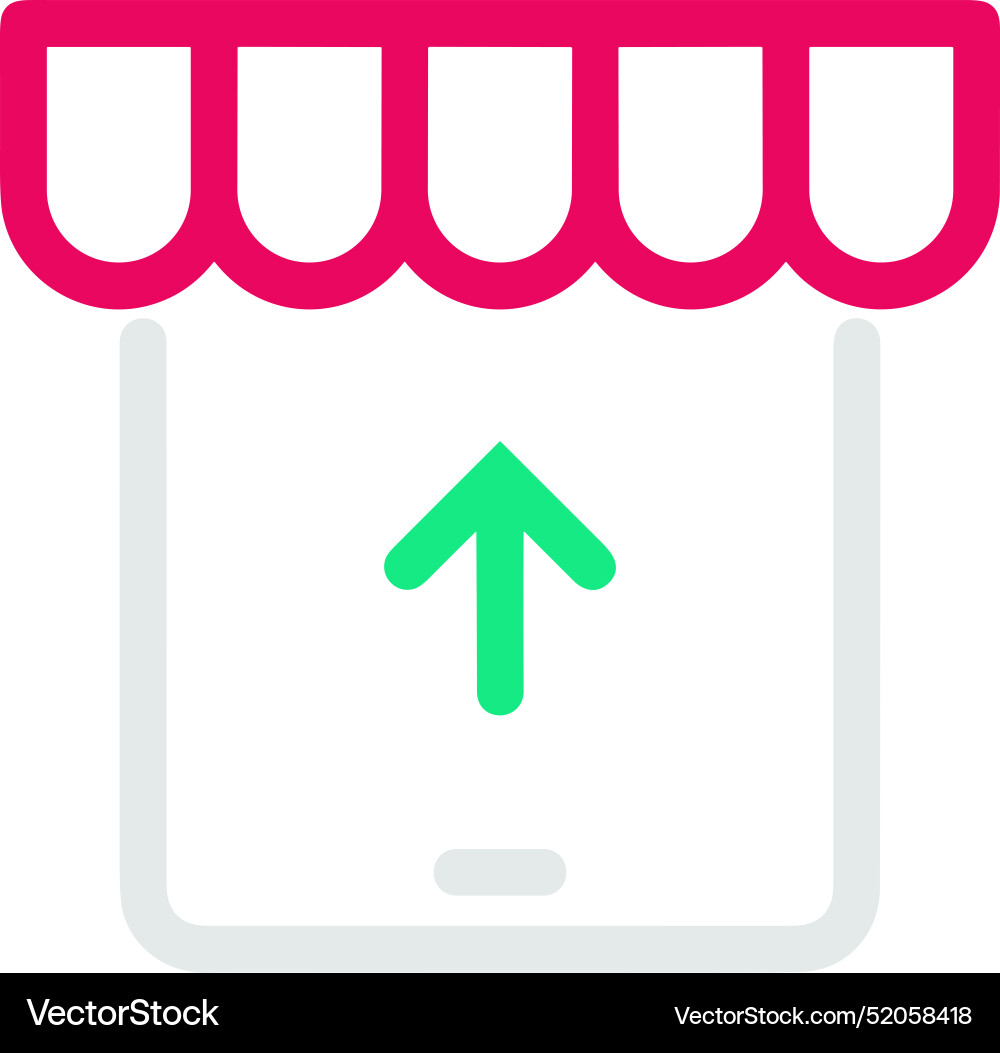Upload outline icon symbol image Vector Image