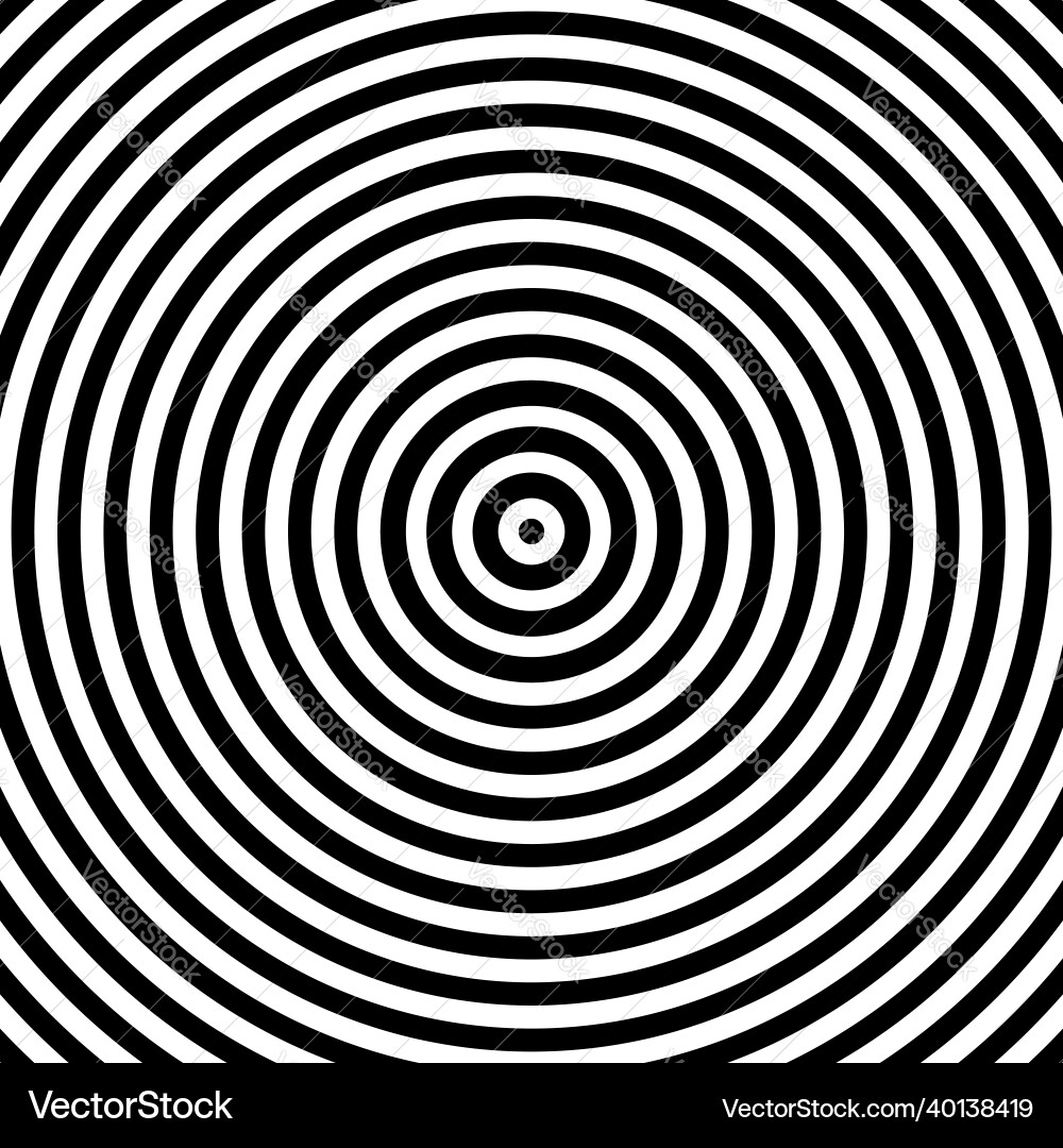 Abstract Concentric Rings Pattern Vector Image