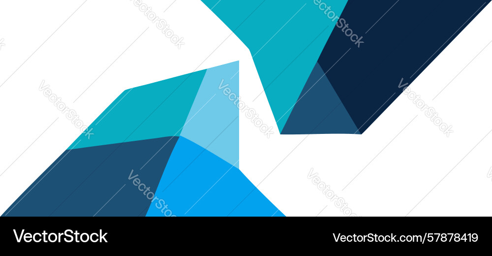 Abstract geometric overlap modern visual design Vector Image