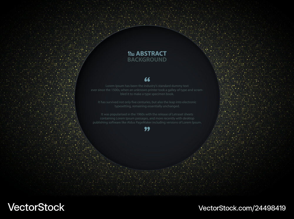 Abstract golden circle glitters pattern design Abstract golden circle glitters pattern design vector image