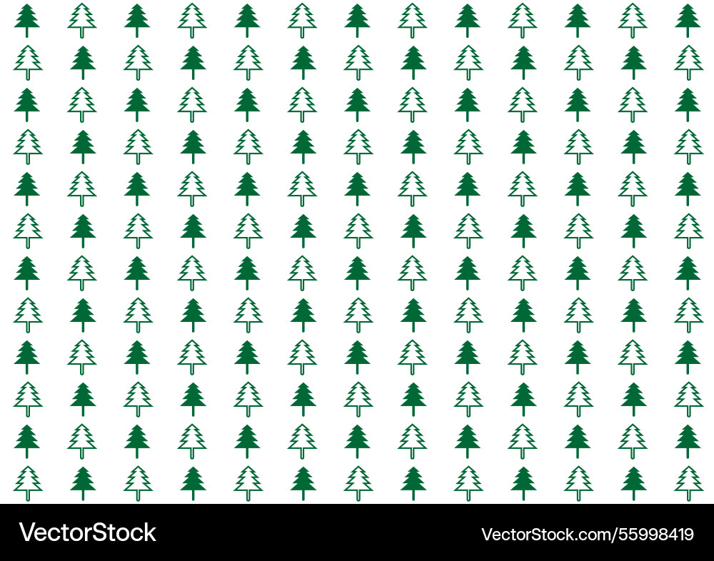 Christmas background with tree pattern Christmas background with tree pattern Vector Image