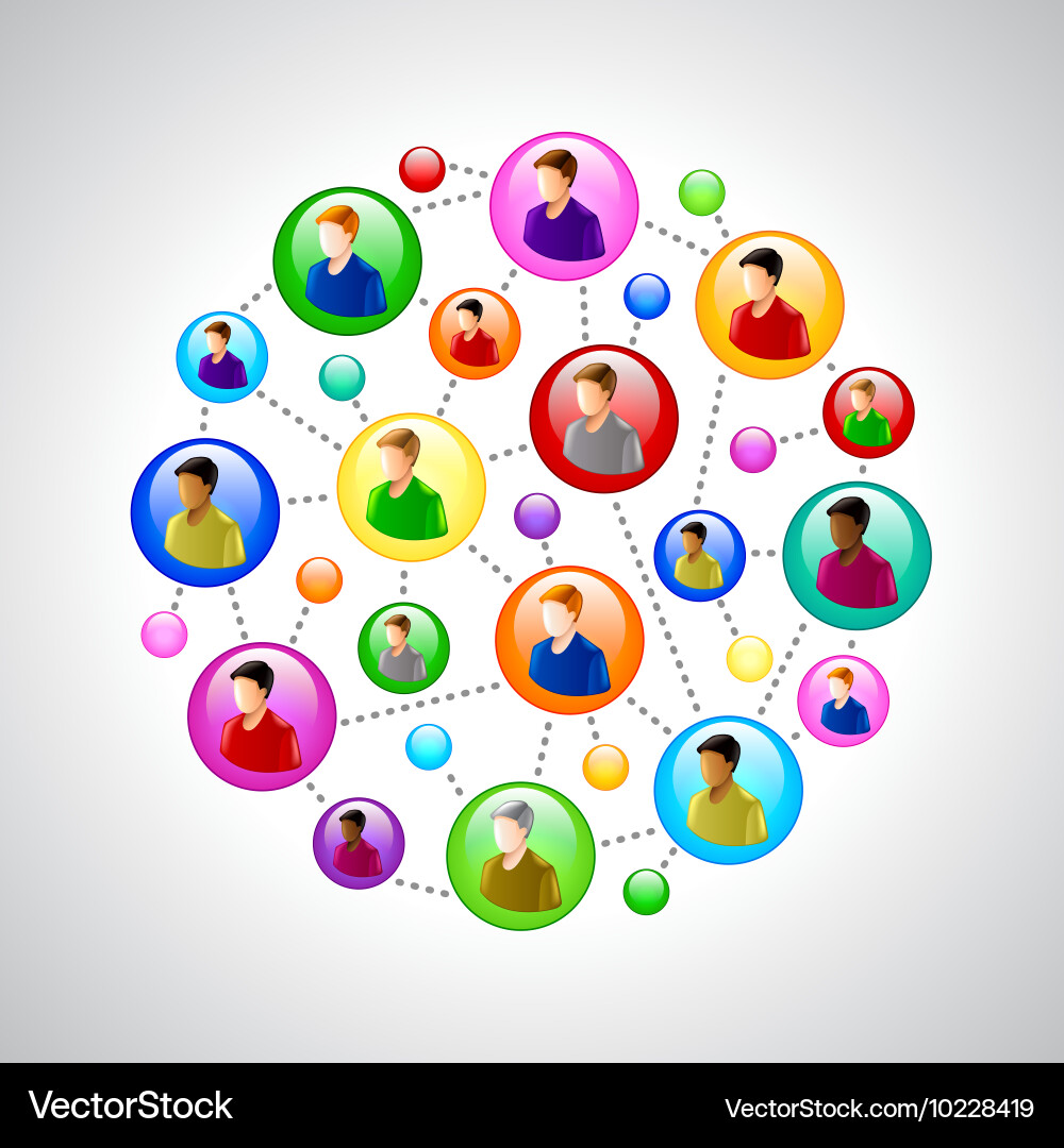Networking and Connection Concept vector image