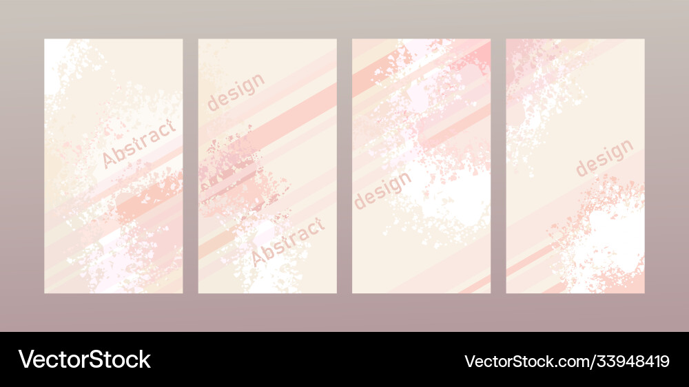 Set abstract design covers Set abstract design covers vector image