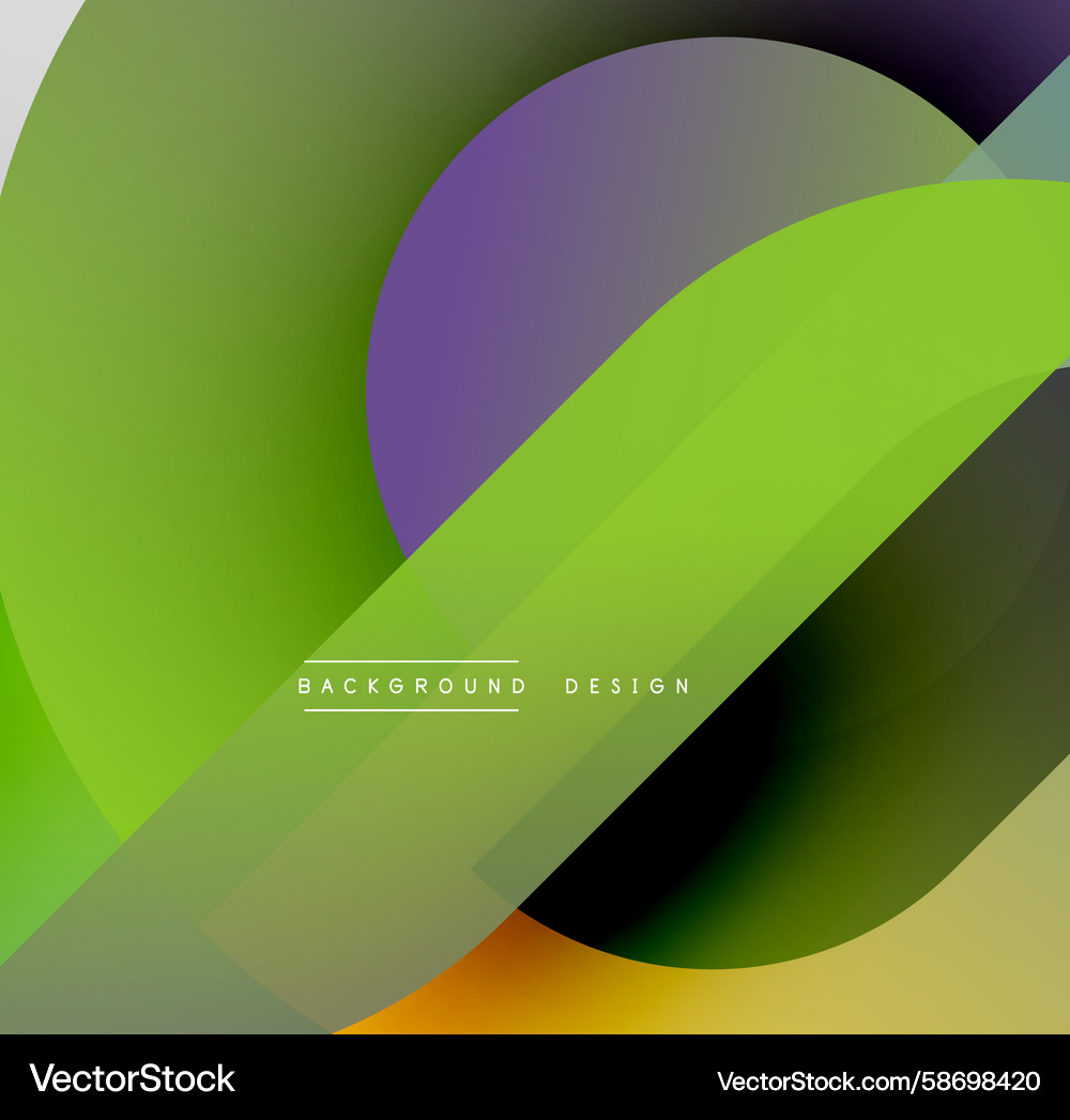 Abstract vibrant design overlapping shapes create Abstract vibrant design overlapping shapes create Vector Image