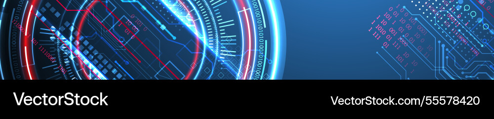 Abstraction on the theme of tech circles Abstraction on the theme of tech circles vector image
