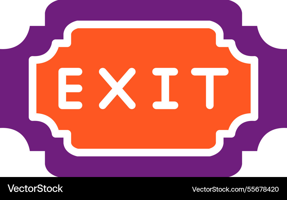 Exit icon design Vector Image