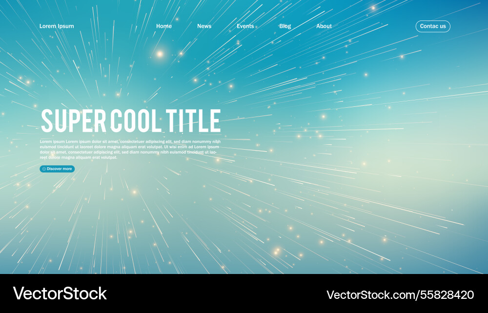 Landing page abstract design with big data Landing page abstract design with big data vector image