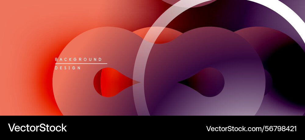 Abstract gradient shapes overlap warm reds Abstract gradient shapes overlap warm reds vector image