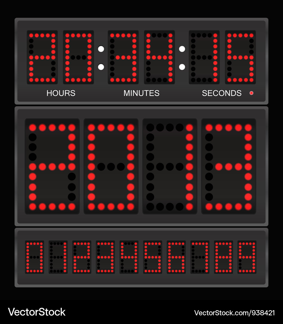 Digital Clock Display vector image