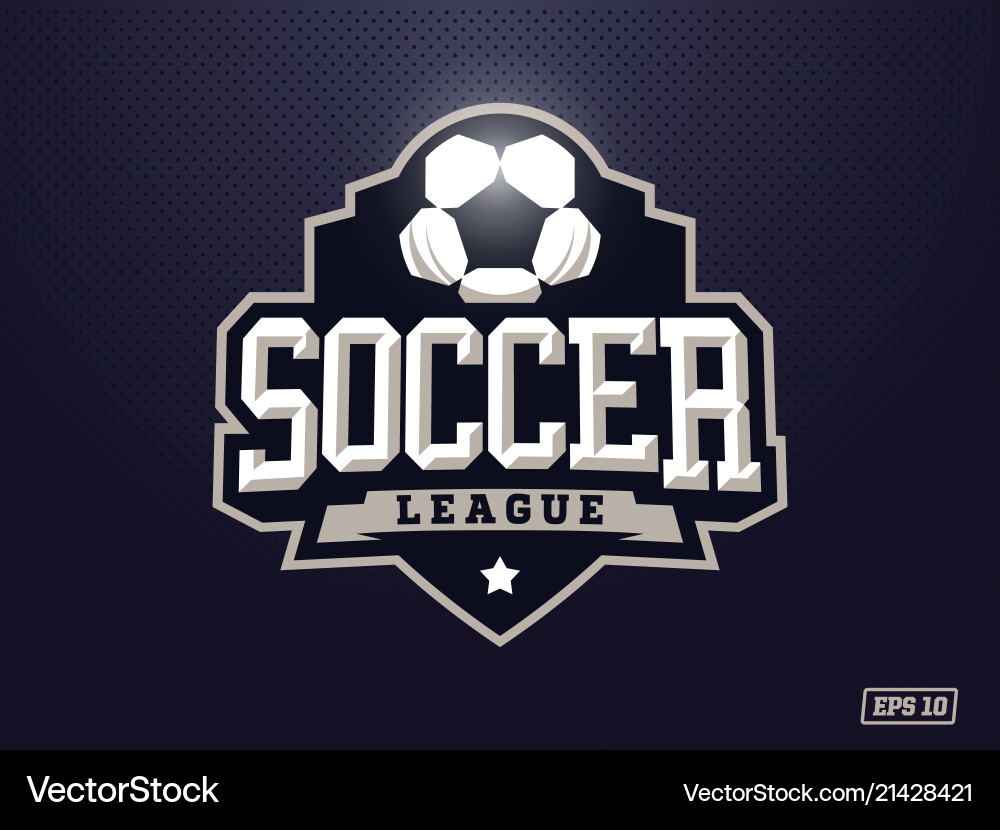 Professional Soccer Logo - Modern Emblem Vector Image