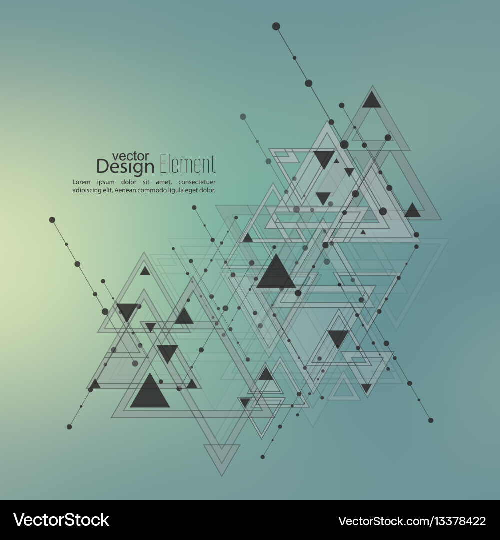 Intersecting Geometric Abstraction vector image