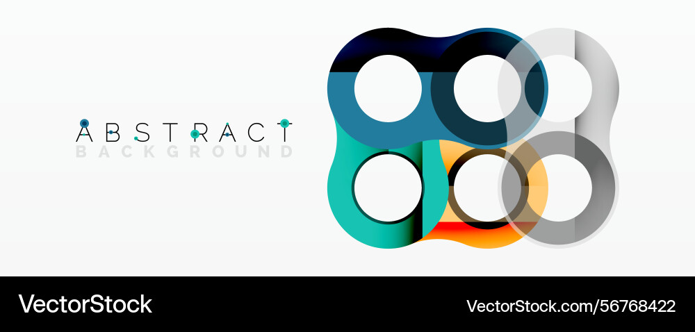 Modern abstract design features overlapping Modern abstract design features overlapping vector image