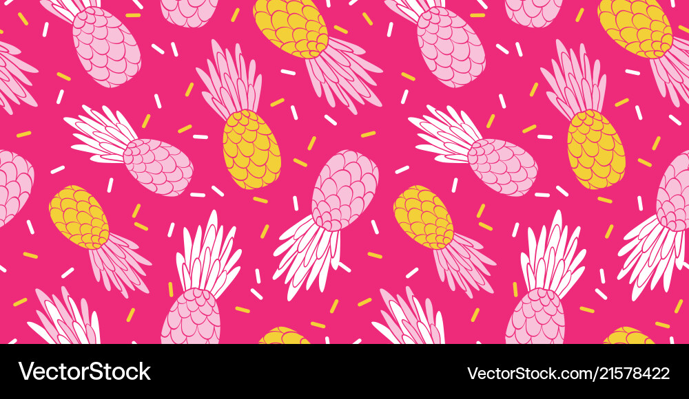 Rosa gelb Ananas wiederholen Muster Design Rosa gelb Ananas wiederholen Muster Design vektorbild
