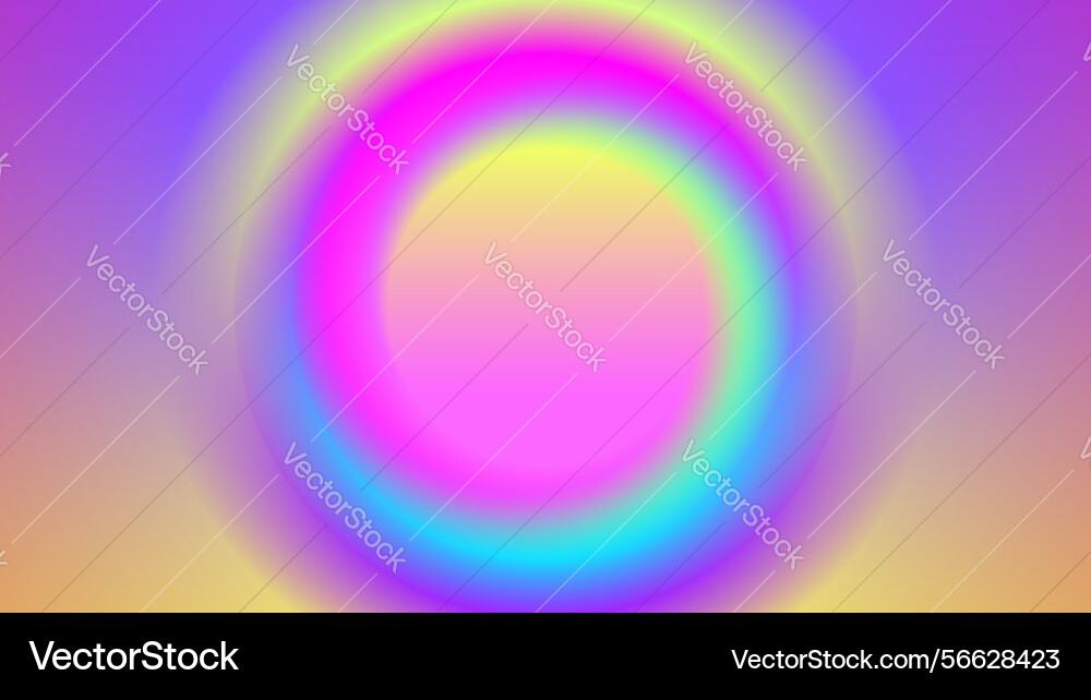 A swirling rainbow gradient in circular pattern Vector Image