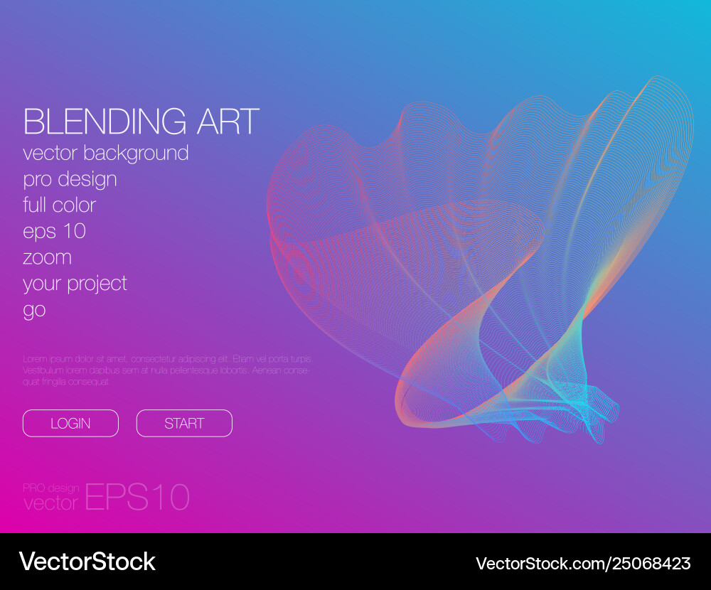 Abstract blend background template for web site Abstract blend background template for web site vector image