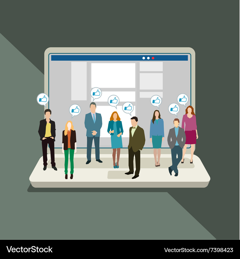 Business Communication & Networking Vector Image