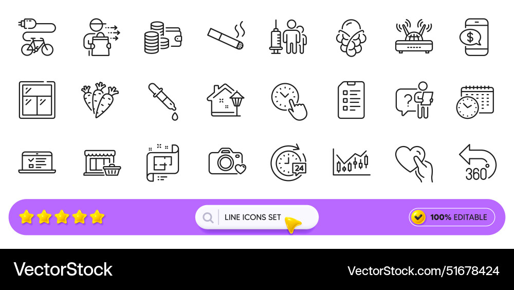 Checklist financial diagram and web lectures line Checklist financial diagram and web lectures line Vector Image