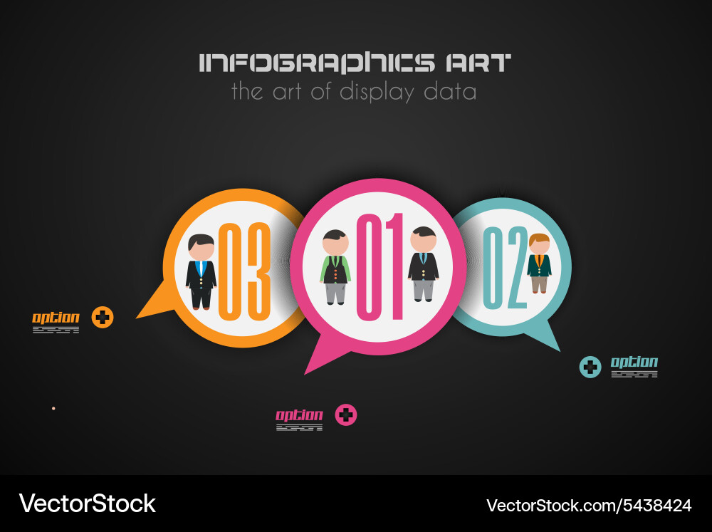 Flat ui design concepts for unique infographics Vector Image