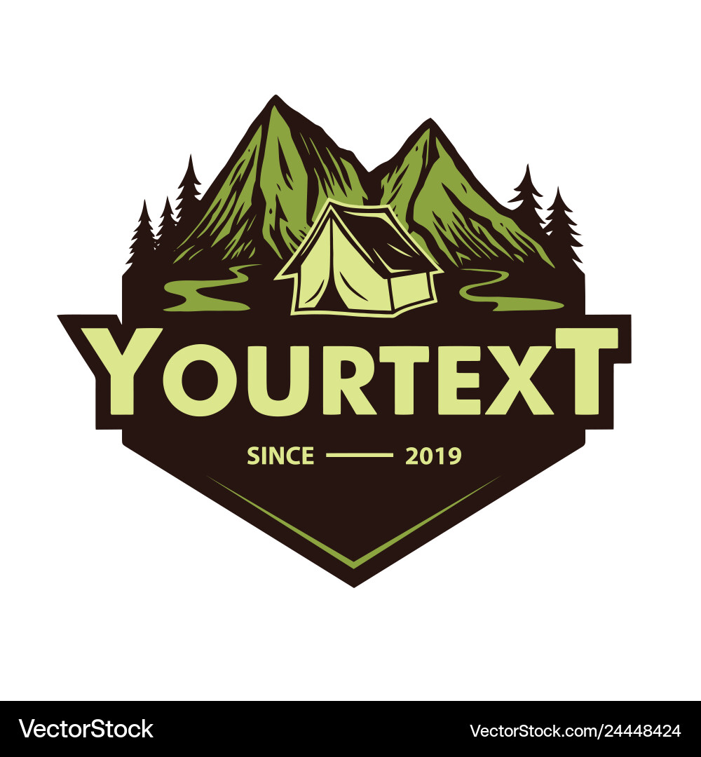 Mountain Adventure Logo Vector Image