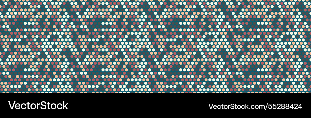 Seamless dotted pattern with colorful circles vector image