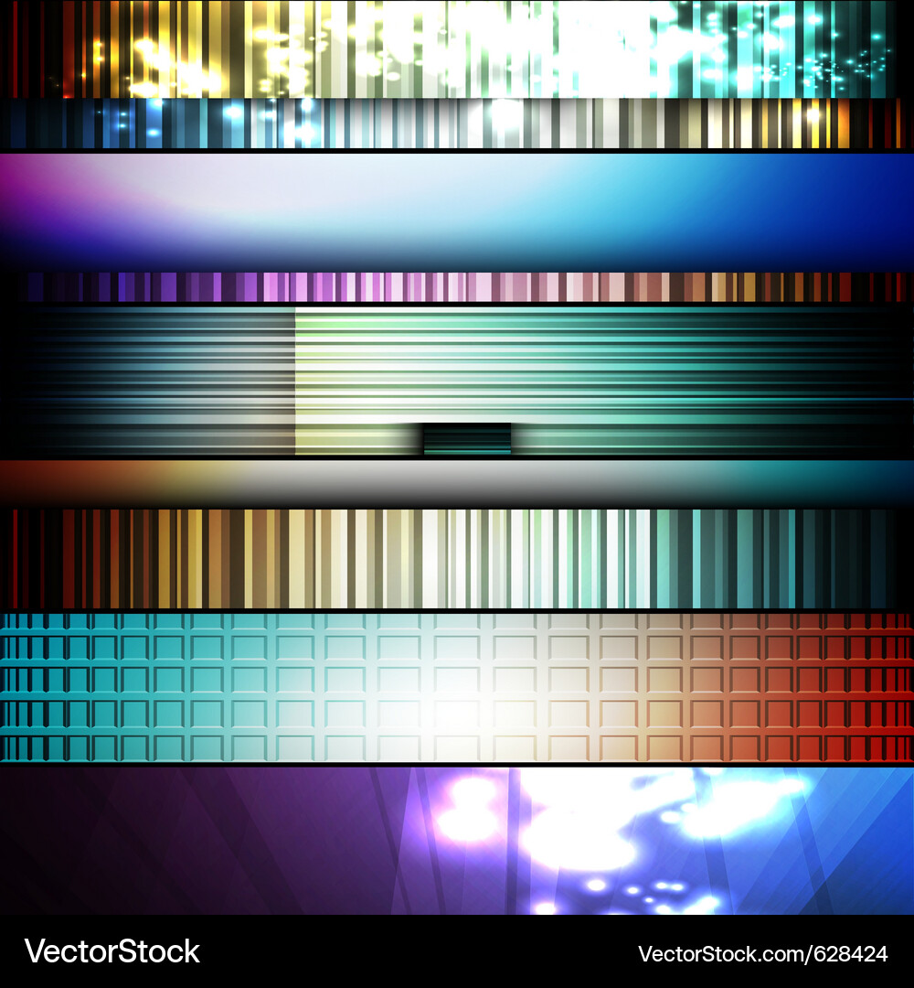 Set of abstract frames Vector Image