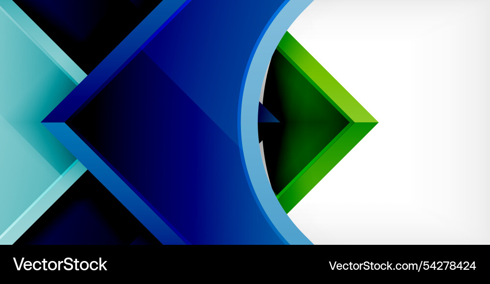 Square arrow shapes with round elements Vector Image