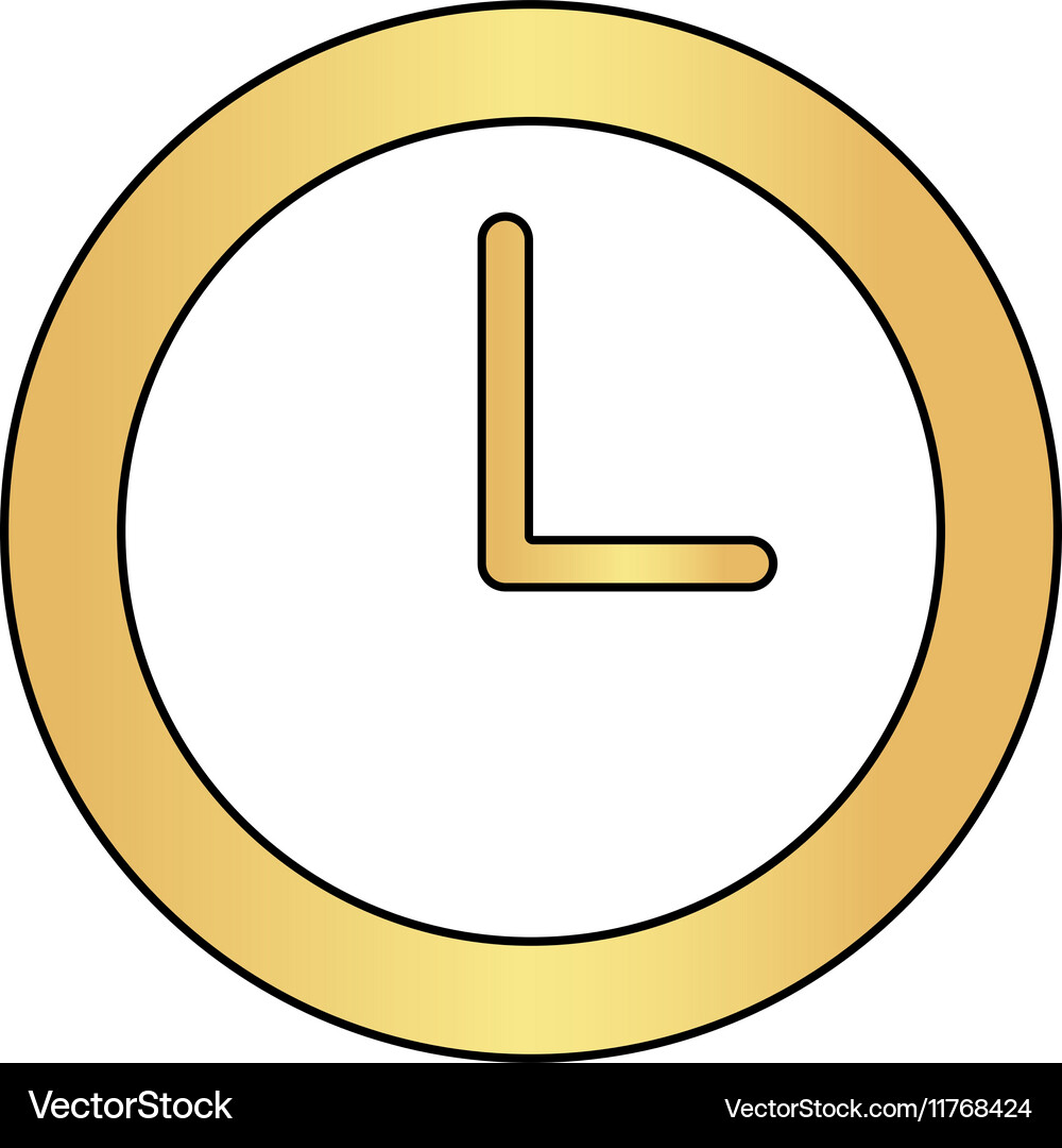 Time clock computer symbol Vector Image