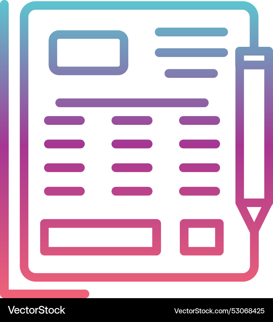 Article line gradient design Vector Image