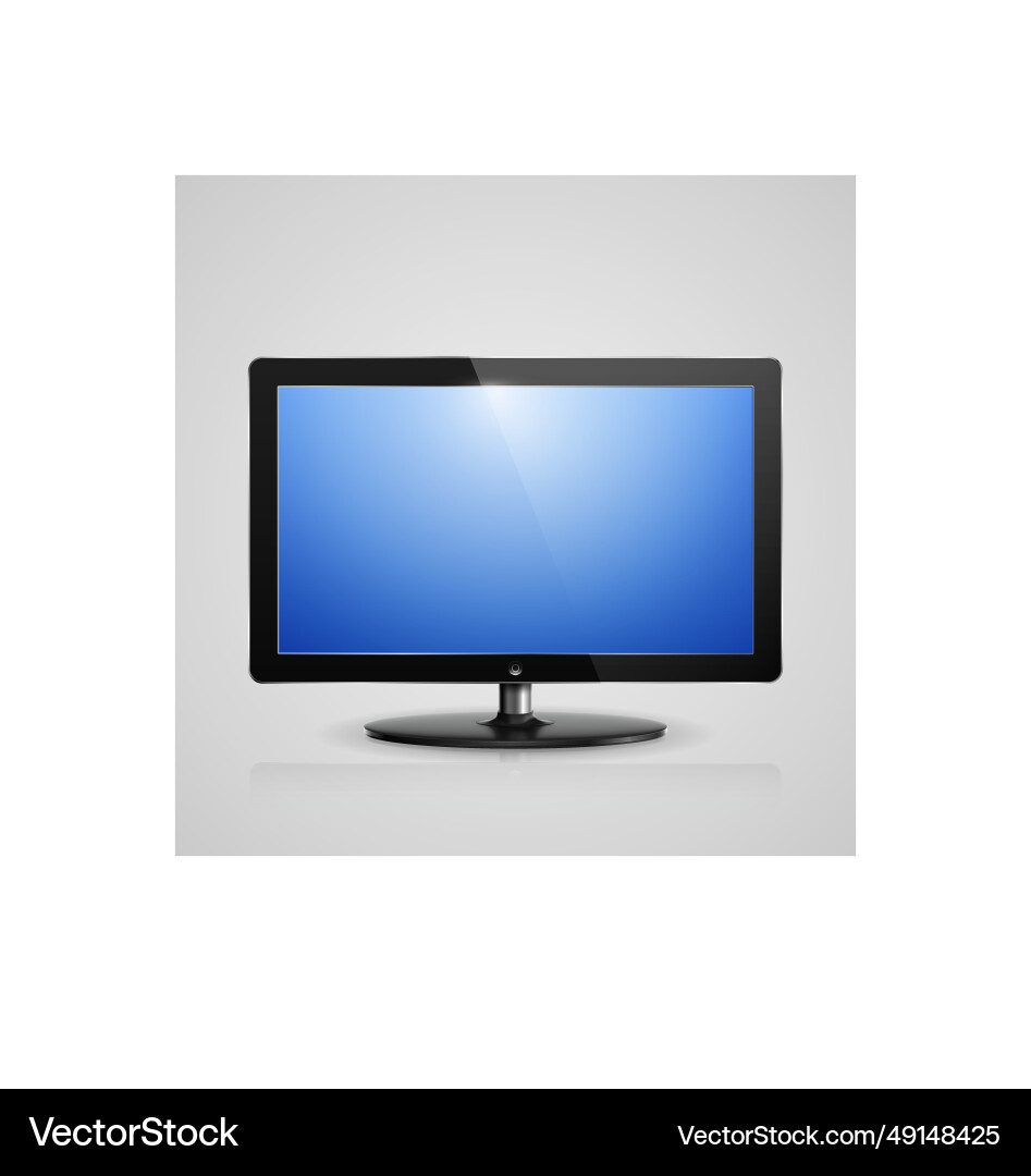 Realistic of computer monitor Realistic of computer monitor vector image