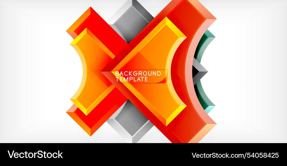 Square arrow shapes with round elements Square arrow shapes with round elements Vector Image
