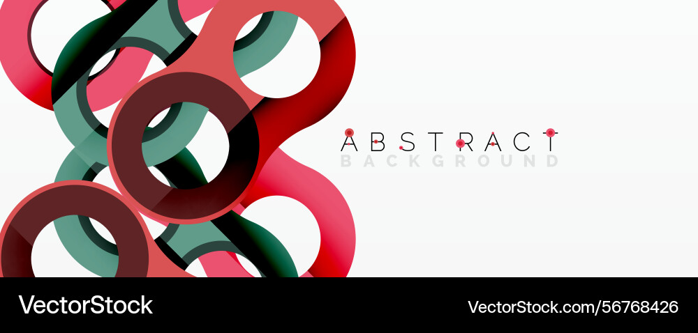 Abstract design features overlapping colorful Abstract design features overlapping colorful vector image