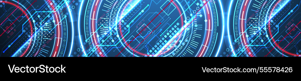 Abstraction on the theme of tech circles Abstraction on the theme of tech circles vector image