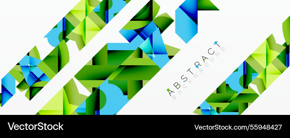 Abstract geometric composition with interlocking Abstract geometric composition with interlocking Vector Image