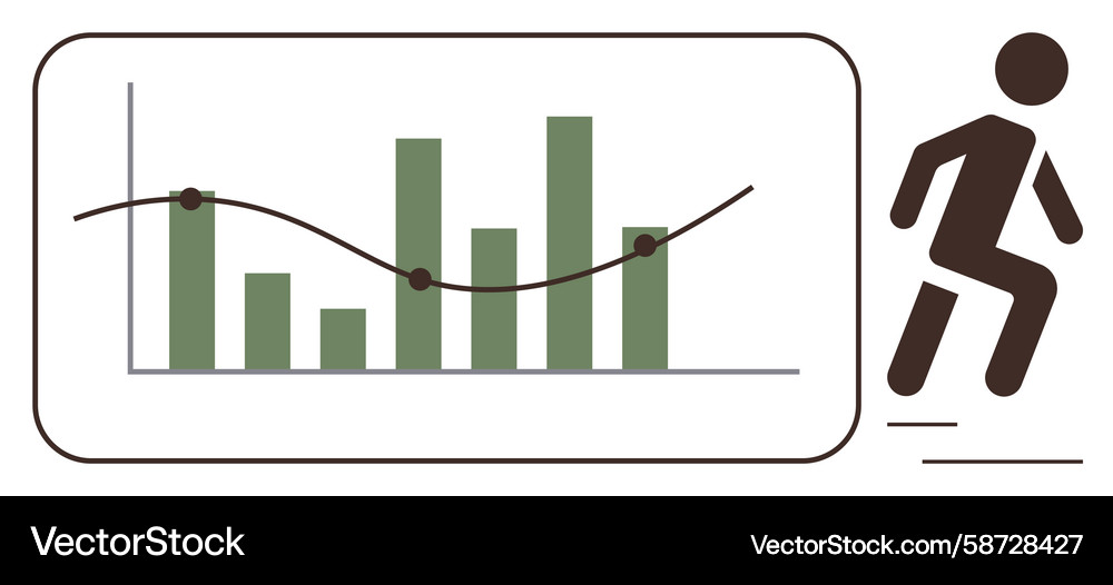 Data analytics representing performance trends Data analytics representing performance trends Vector Image