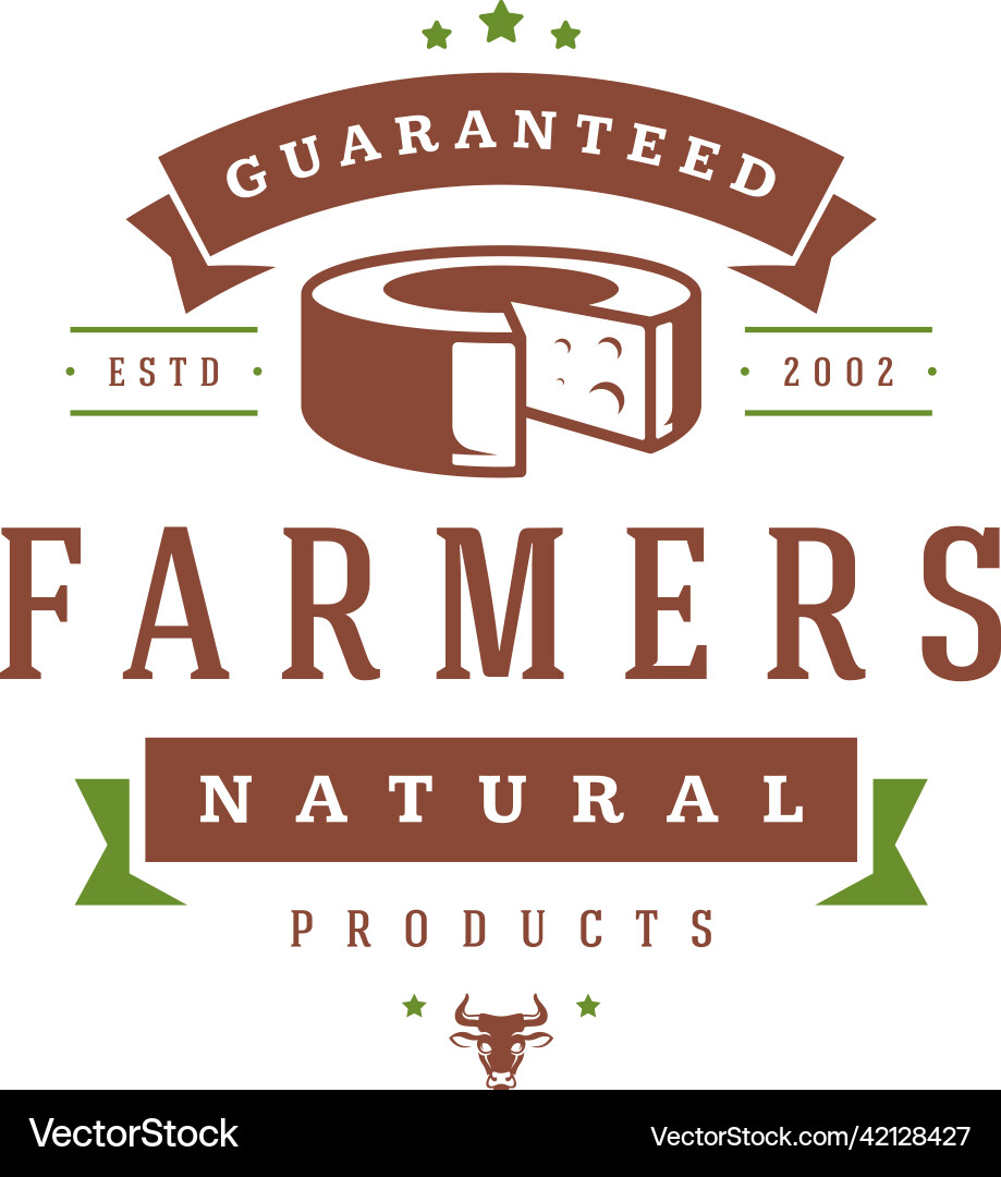 Farmers market logo template Farmers market logo template Vector Image