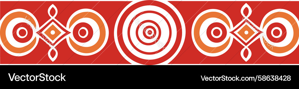 Abstract concentric circle pattern design Vector Image