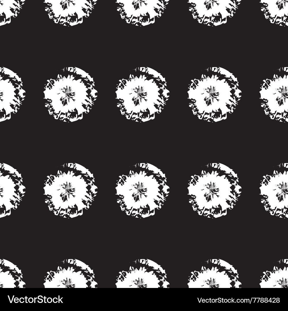 Fluffy Dandelion Pattern vector image