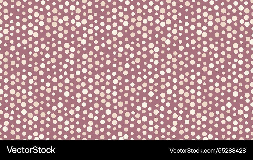 Polka dot pattern with abstract round shapes vector image