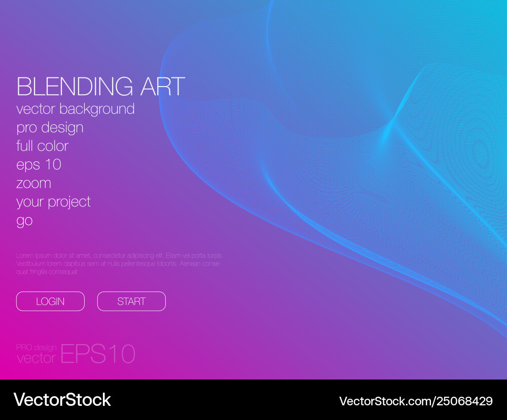 Abstract blend background template for web site Vector Image