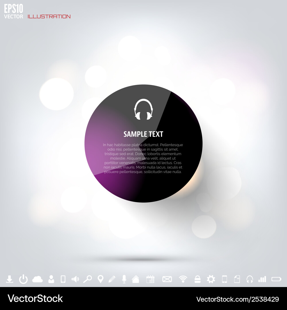 Black cloud computing background with web icons vector image
