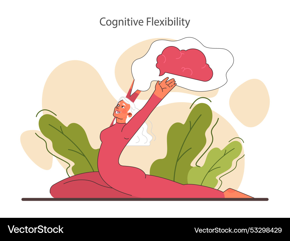 Cognitive flexibility open-mindedness Vector Image