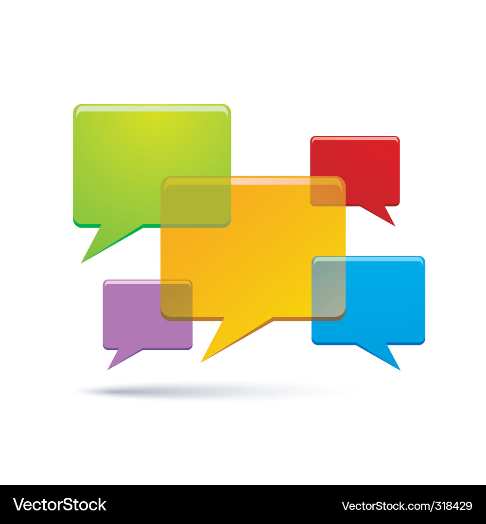 Colorful Bubble Icon Vector Image