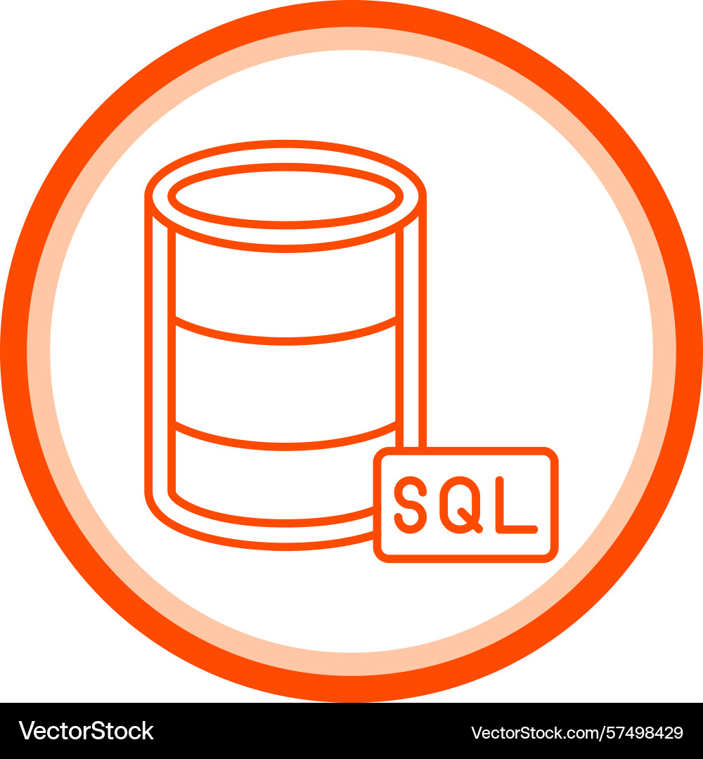 Database icon vector image