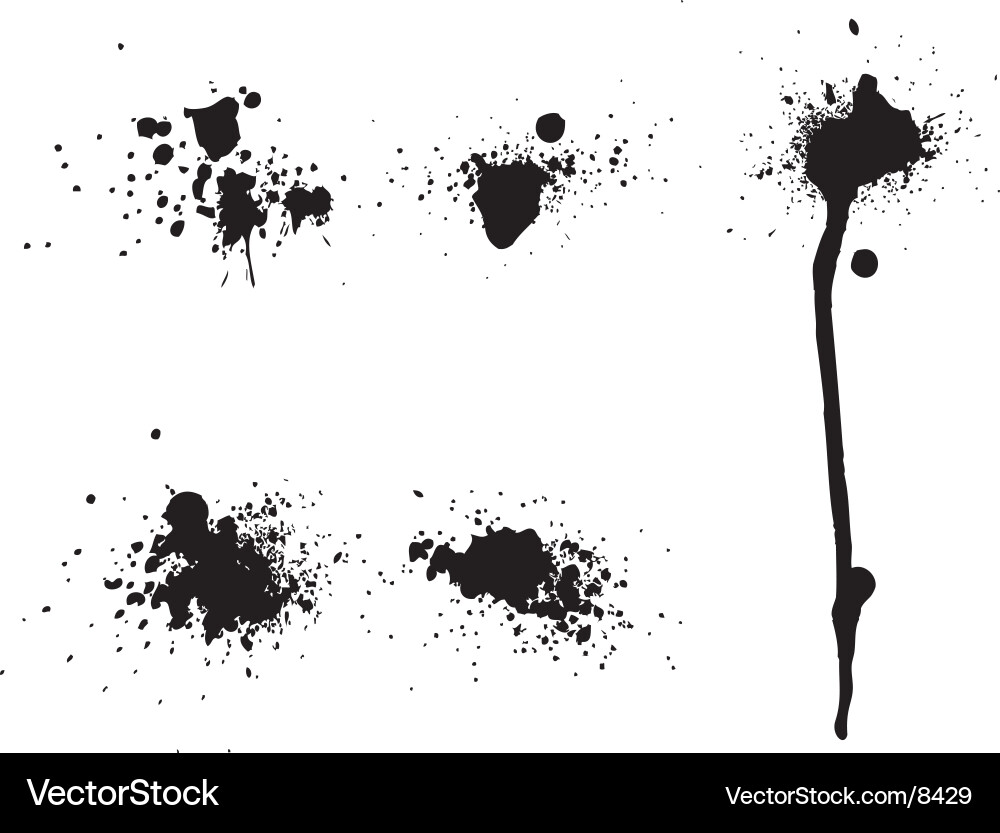 Ink Splatter Background Vector Image