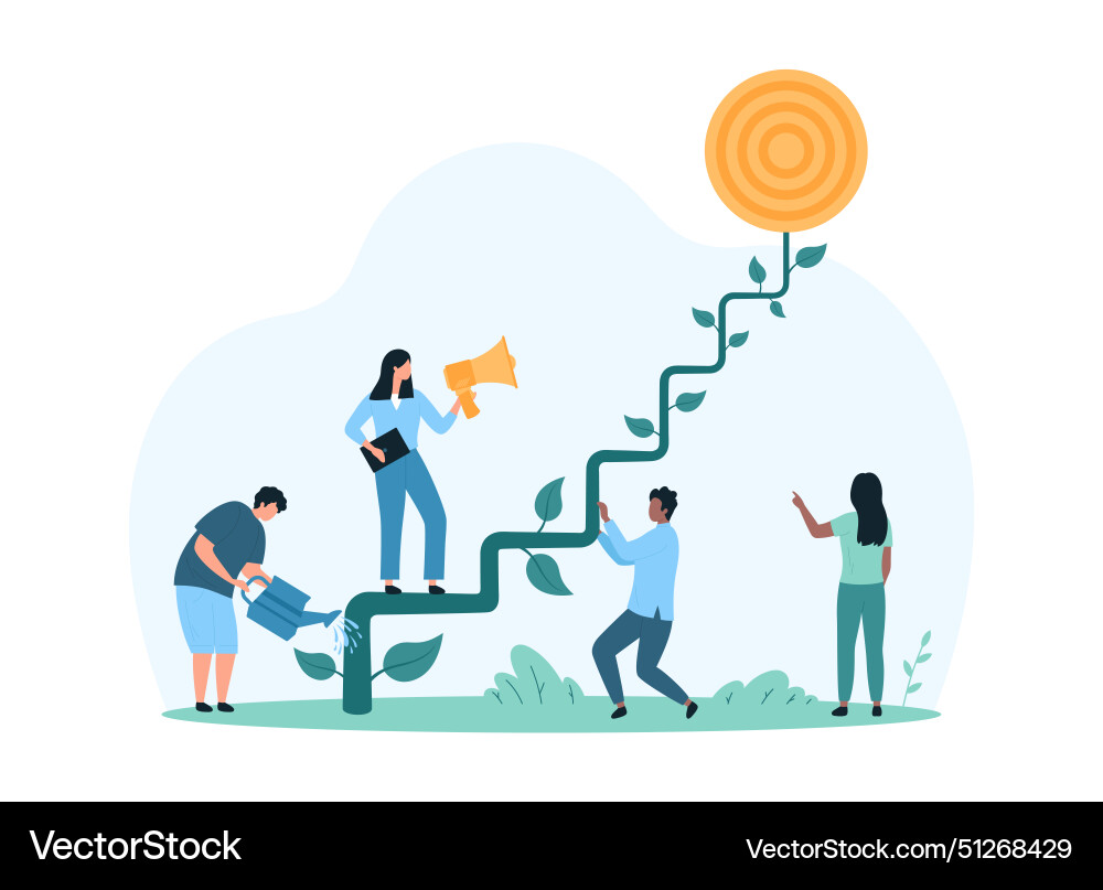 Mentor support and assistance in career Mentor support and assistance in career vector image