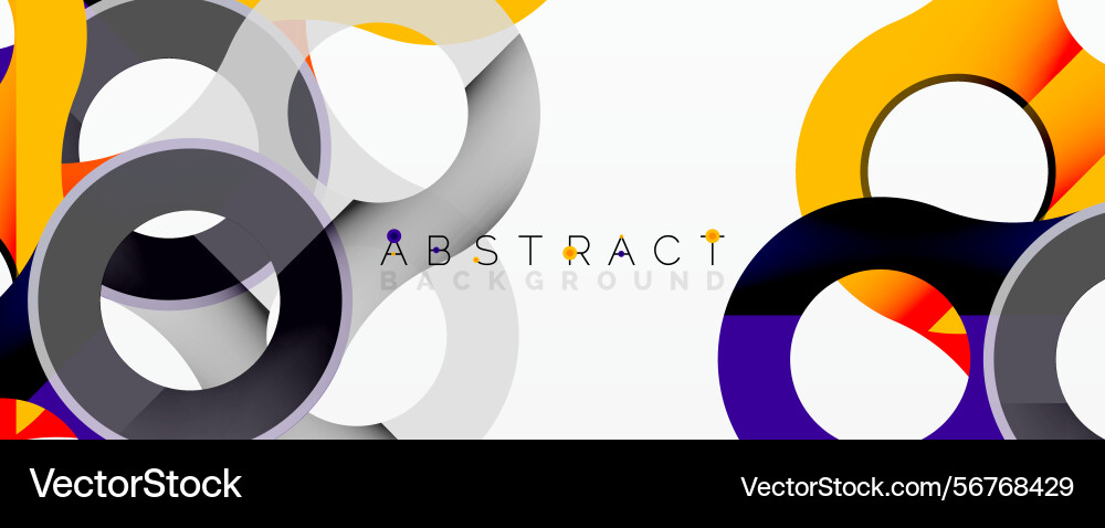 Modern design features overlapping circles Modern design features overlapping circles vector image