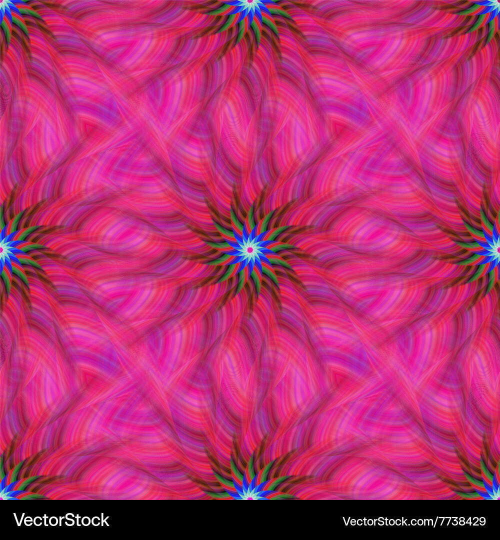 Pink repeating fractal pattern design Vector Image